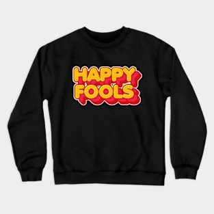 Tomorrow x together TXT Happy fools title song text MOA | Morcaworks Crewneck Sweatshirt